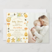 赤ちゃんシャワービー写真 招待状 (正面)