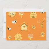 赤ちゃんシャワービー写真 招待状 (裏面)