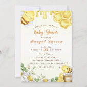 赤ちゃんシャワービー赤ちゃんシャワー 招待状 (正面)
