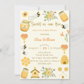 赤ちゃんシャワービー 招待状 (正面)