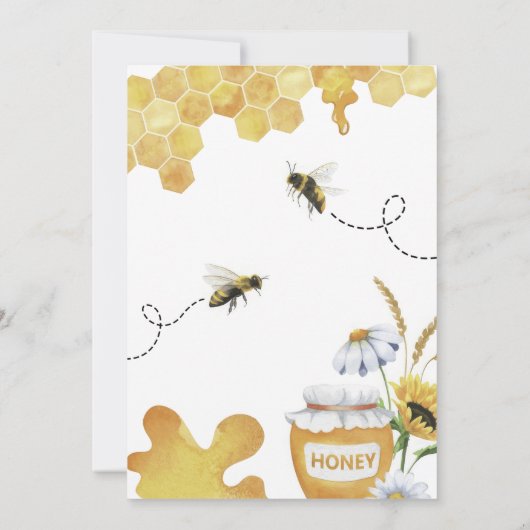 赤ちゃんシャワービー 招待状 (裏面)