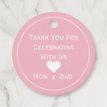 赤ちゃんシャワーピンクと白