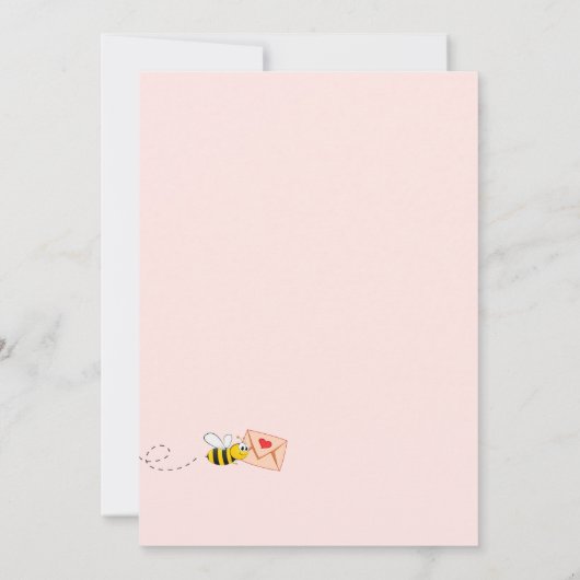 赤ちゃんシャワーピンクのまわりにフローラ緑の女の子 招待状 (裏面)