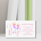 赤ちゃんシャワーピンクのエンクロージャカード用の本 エンクロージャーカード