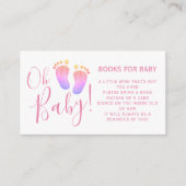 赤ちゃんシャワーピンクのエンクロージャカード用の本 エンクロージャーカード (正面)