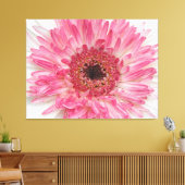 赤ちゃんシャワーピンクの花 – ピンクデザイン キャンバスプリント (インサイチュ (リビング))