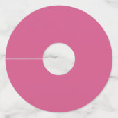 赤ちゃんシャワーピンクを振りかける ワイングラスタグ (裏面)