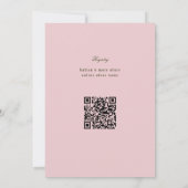 赤ちゃんシャワーピンクグリーン用ファンタジー本 招待状 (裏面)