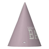 赤ちゃんシャワーピンクパーソナライズされた紙パーティー帽子 パーティーハット (左)