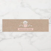 赤ちゃんシャワーピンクラムガール ペットボトルラベル (シングルラベル)