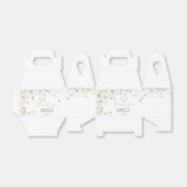 赤ちゃんシャワーピンク&イエローワイルドフラワー フェイバーボックス (折り畳みなし)