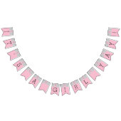 赤ちゃんシャワーピンク/ドルフィン、アゲハチョウバナー バンティングフラッグ (全)