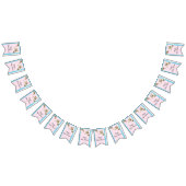 赤ちゃんシャワーピンク/ベビーカメ,アゲハチョウバナー バンティングフラッグ (全)