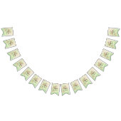 赤ちゃんシャワーピンク/ライブラリ,アゲハチョウバナー バンティングフラッグ (全)