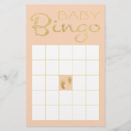 赤ちゃんシャワーピンクBINGO「金ゴールド/ピンククラシック」