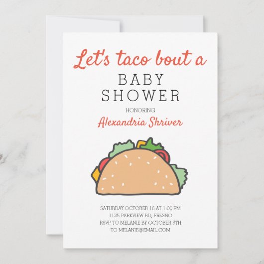 赤ちゃんシャワーフェスタのタコをしてみよう 招待状 (正面)