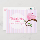 赤ちゃんシャワーフクロウの鳴き声 ポストカード (正面/裏面)