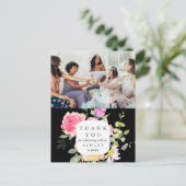 赤ちゃんシャワーフローラありがとう写真 ポストカード (スタンド正面)