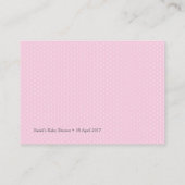 赤ちゃんシャワーフローラカードの代わりに本を持って来る エンクロージャーカード (裏面)