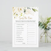 赤ちゃんシャワーフローラプライスゲームを推測 (スタンド正面)