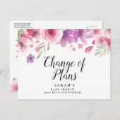 赤ちゃんシャワーフローラ水の色延期 ポストカード (正面/裏面)