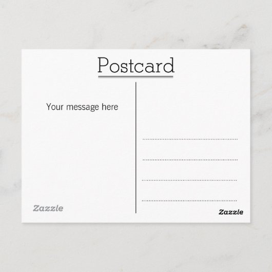 赤ちゃんシャワーフローラBohoありがとうはがき ポストカード (裏面)