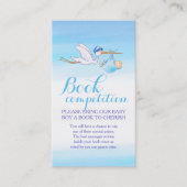 赤ちゃんシャワーブックコンペティションボーイストークアートカード 名刺 (正面)