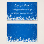 赤ちゃんシャワーブックリクエスト冬の青い雪 (正面&裏面)