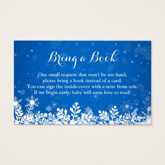 赤ちゃんシャワーブックリクエスト冬の青い雪 (正面)