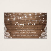 赤ちゃんシャワーブックリクエスト素朴ウィンタースノーレース (正面)