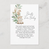 赤ちゃんシャワーブック甘い子羊の緑 エンクロージャーカード (正面)