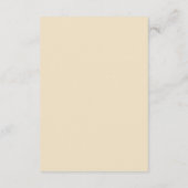 赤ちゃんシャワーブック秋カボチャ素朴な茶色のフローラ エンクロージャーカード (裏面)