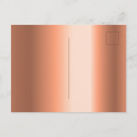 赤ちゃんシャワーブルゴーニュ花模様銅招待 ポストカード (裏面)