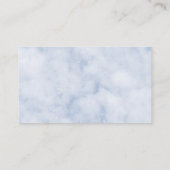 赤ちゃんシャワーブルーの詩のブックリクエスト招待状 エンクロージャーカード (裏面)