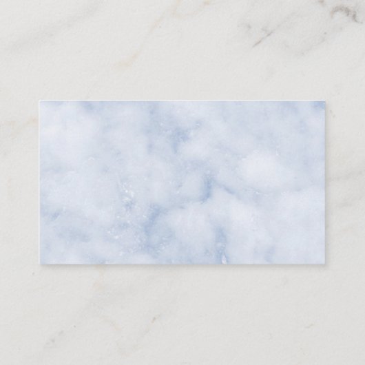 赤ちゃんシャワーブルーの詩のブックリクエスト招待状 エンクロージャーカード (裏面)