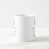 赤ちゃんシャワーブルーボウタイリトルマンマグ コーヒーマグカップ (中央)