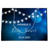 赤ちゃんシャワーブルームーンライトストリング名 ラージペーパーバッグ (正面)