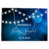 赤ちゃんシャワーブルームーンライトストリング名 ラージペーパーバッグ (裏面)