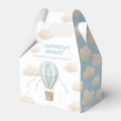 赤ちゃんシャワーブルー熱気球アドベンチャー待ち フェイバーボックス (裏面サイド)