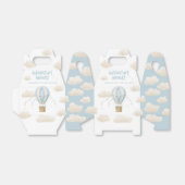 赤ちゃんシャワーブルー熱気球アドベンチャー待ち フェイバーボックス (折り畳みなし)