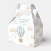 赤ちゃんシャワーブルー熱気球アドベンチャー待ち フェイバーボックス (裏面サイド)