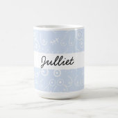 赤ちゃんシャワーブルー コーヒーマグカップ (中央)