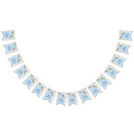 赤ちゃんシャワーブルー/ベビーカメ，アゲハチョウバナー バンティングフラッグ