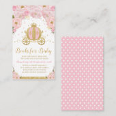 赤ちゃんシャワープリンセスキャリッジフローラが本をもたらす エンクロージャーカード (正面/裏面)