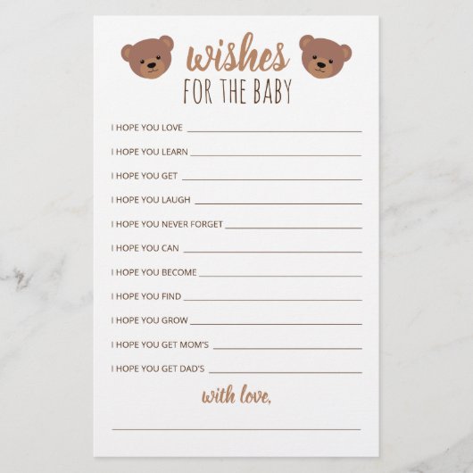 赤ちゃんシャワーベビーと誕生日の願い (正面)