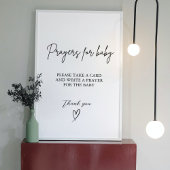 赤ちゃんシャワーベビーのサインの祈りの言葉 ポスター