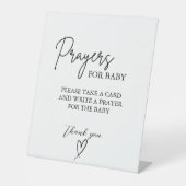 赤ちゃんシャワーベビーのサインの祈りの言葉 台座サイン (正面)
