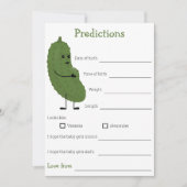 赤ちゃんシャワーベビーの予測 招待状 (正面)