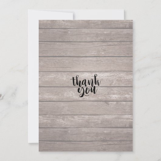 赤ちゃんシャワーベビーの開花花弦軽木材 招待状 (裏面)