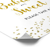 赤ちゃんシャワーベビーは甘い ポスター (角)